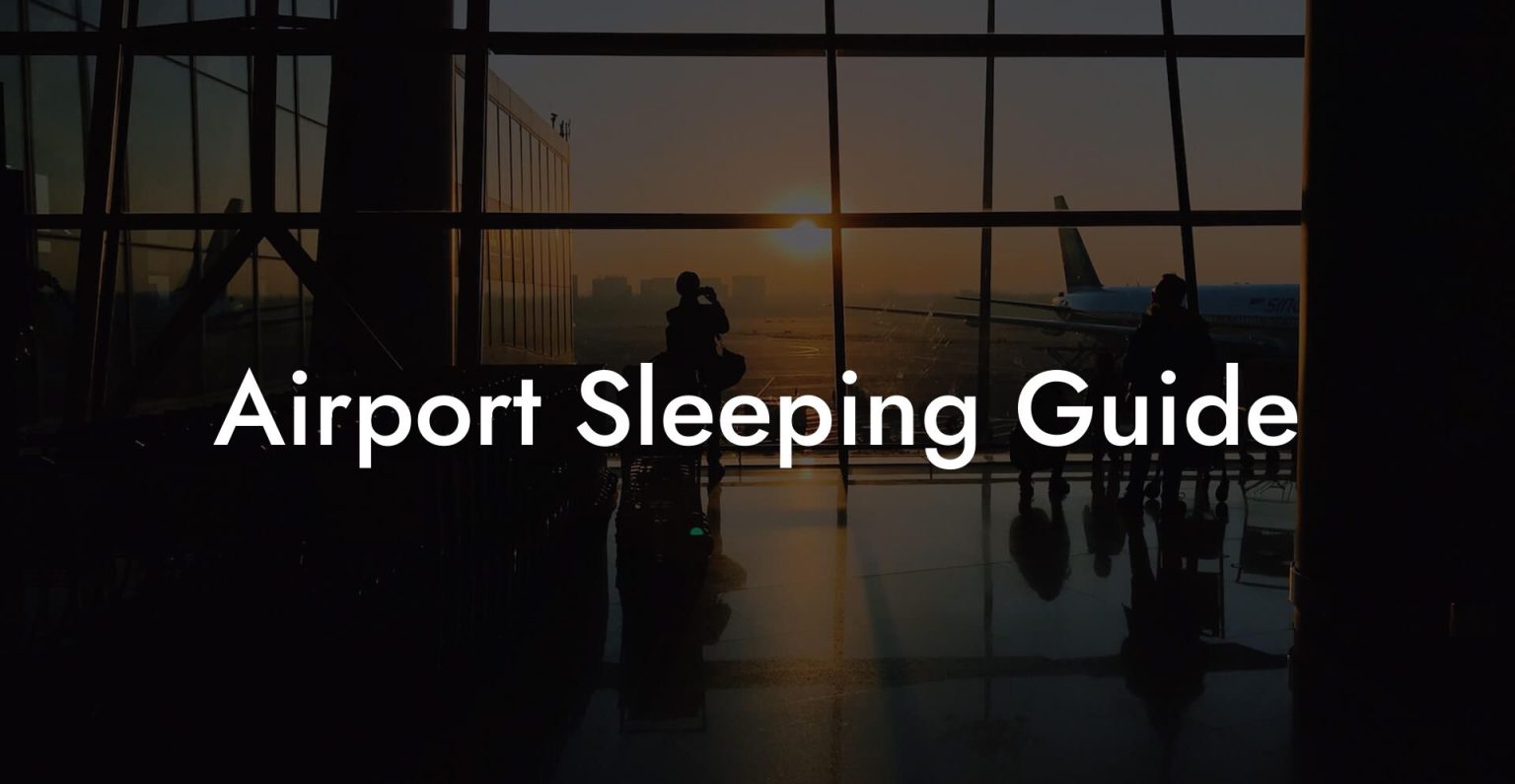 Airport Sleeping Guide Airports Sleeping Pods