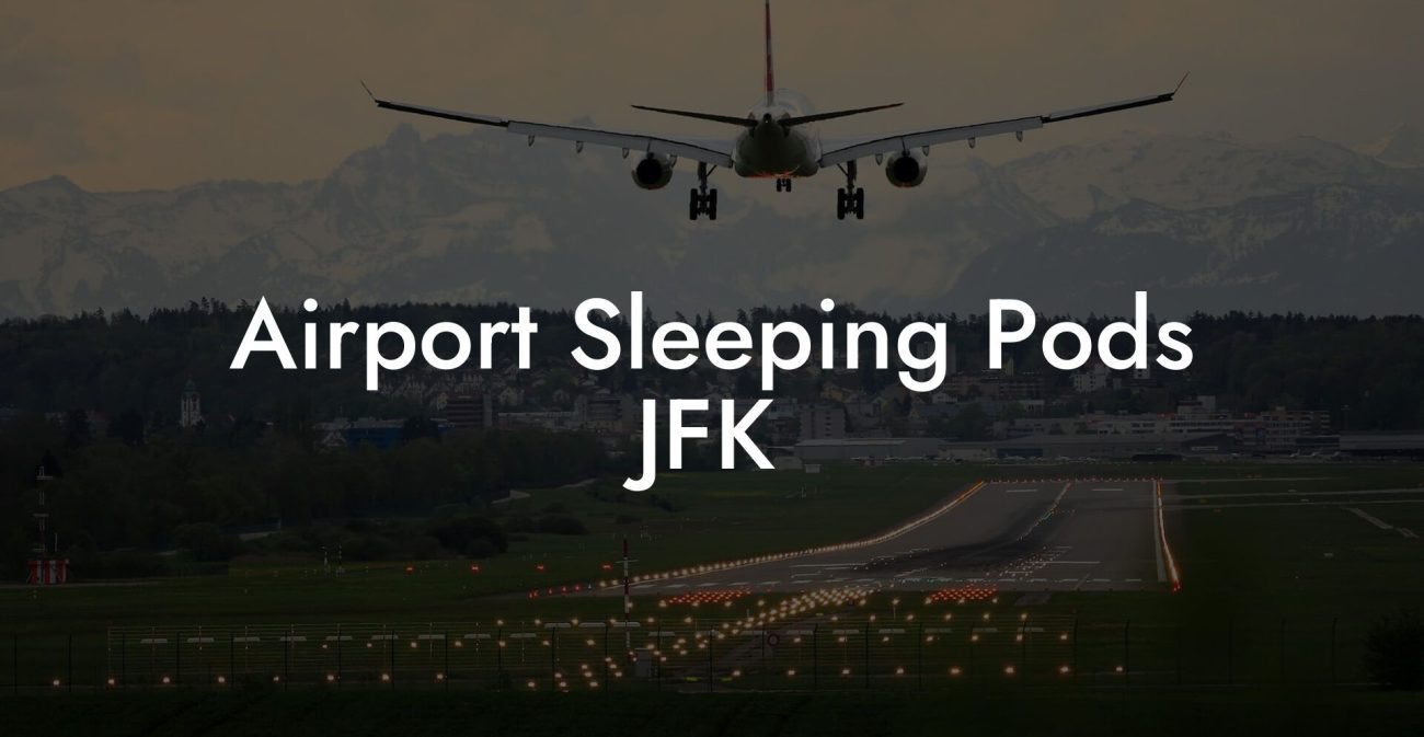 Airport Sleeping Pods JFK