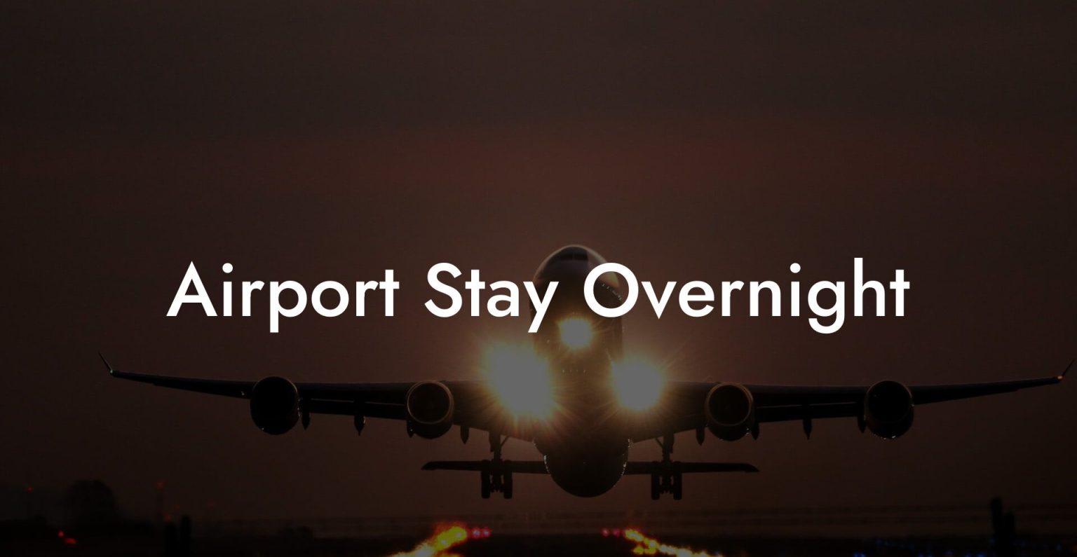 Sleeping Overnight in a Busy Airport - Featured Image