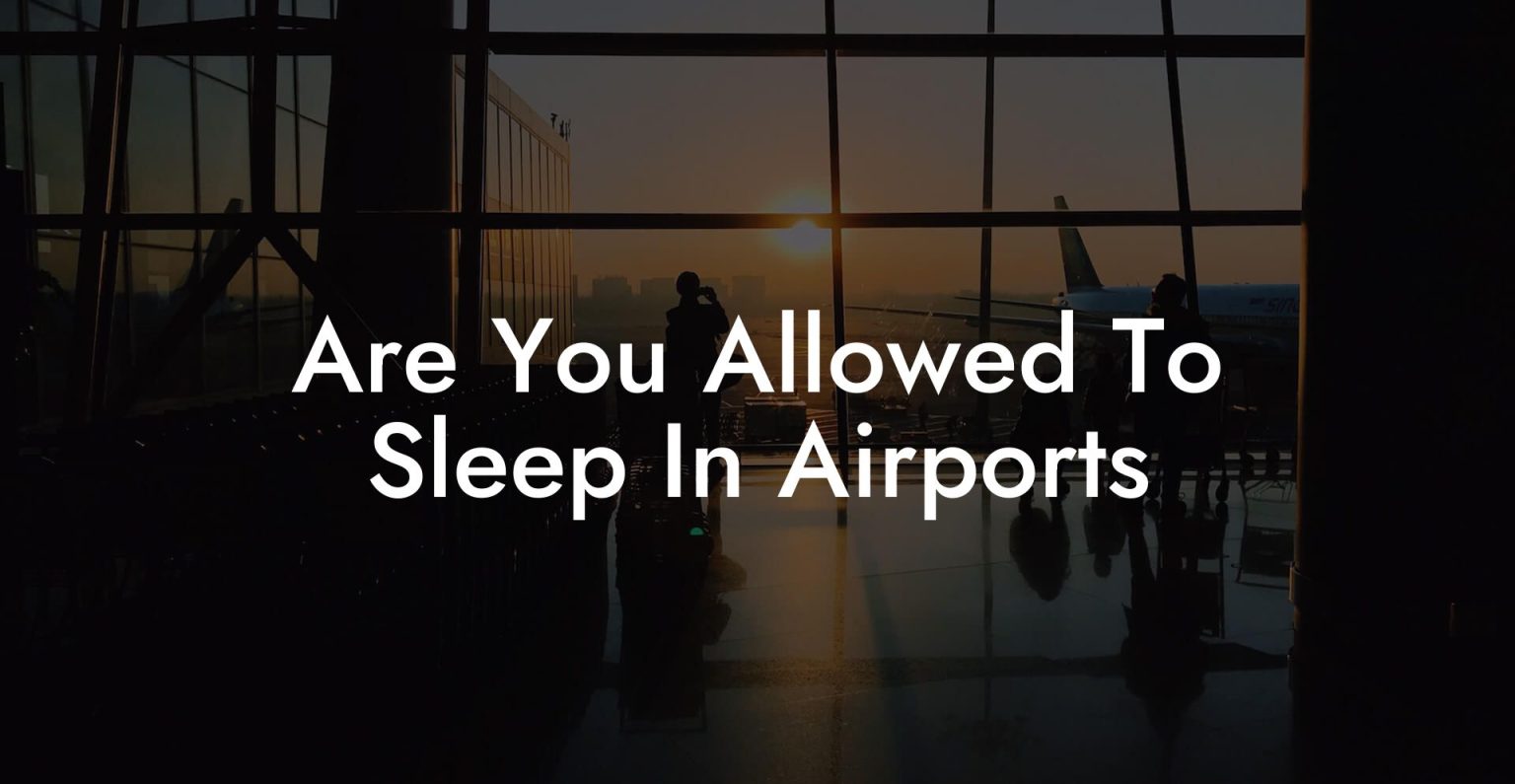 Are You Allowed To Sleep In Airports? Airports Sleeping Pods