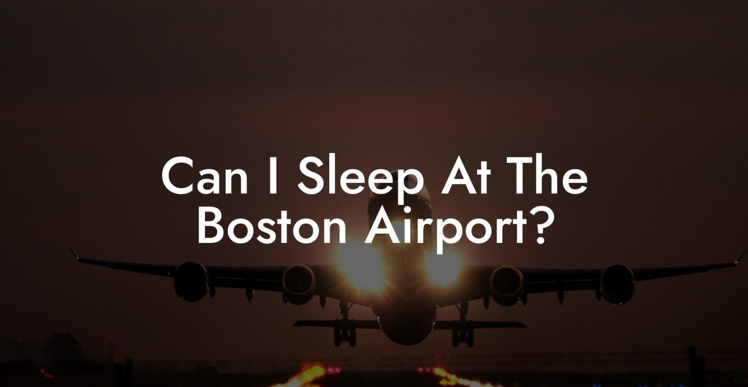 Can I Sleep At The Boston Airport? Airports Sleeping Pods