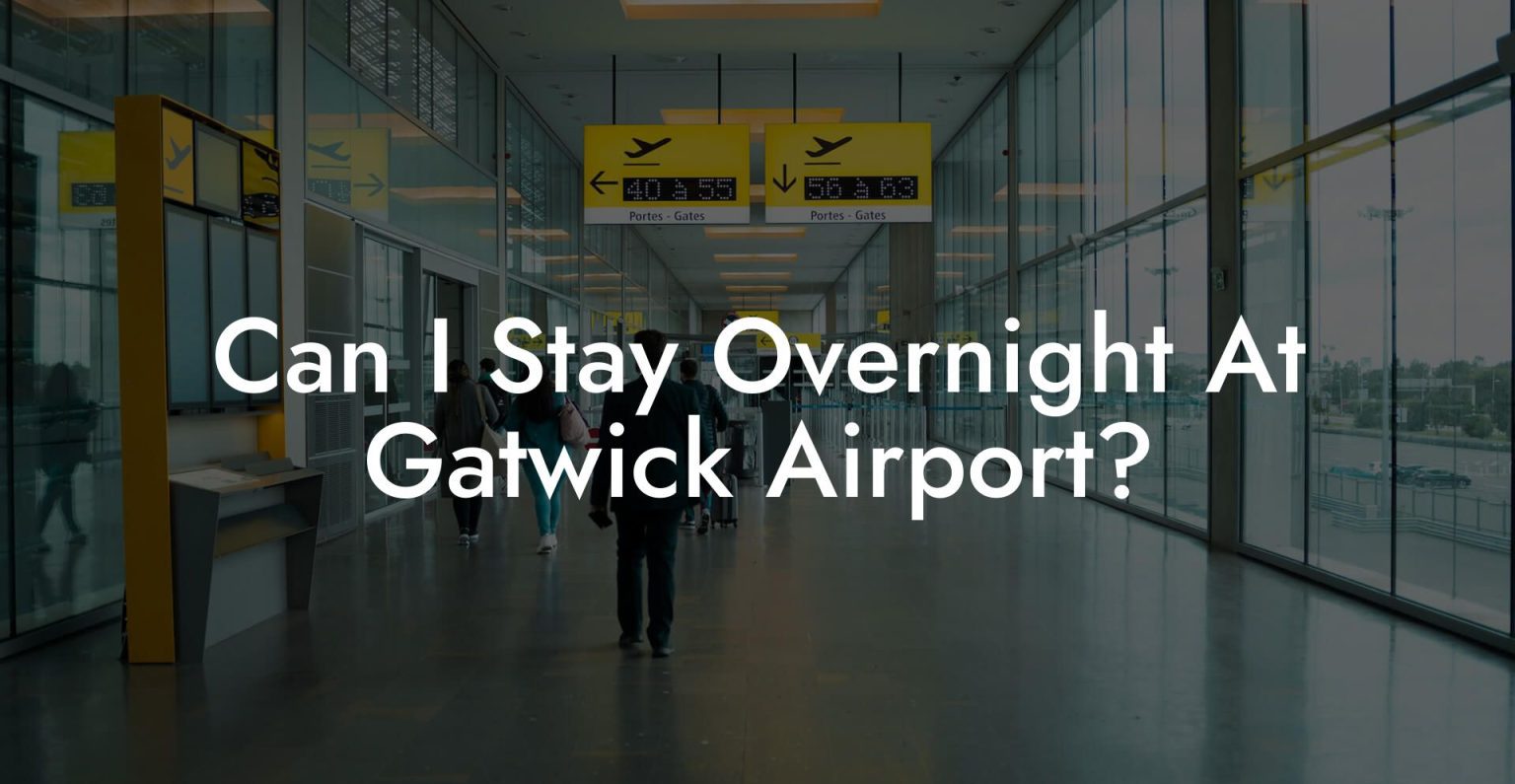 Can I Stay Overnight At Gatwick Airport? Airports Sleeping Pods