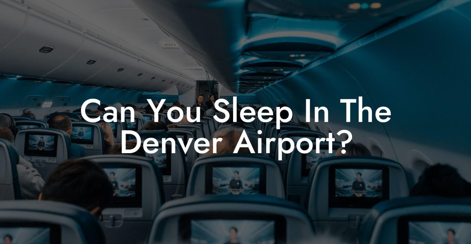 Can You Sleep In The Denver Airport? Airports Sleeping Pods