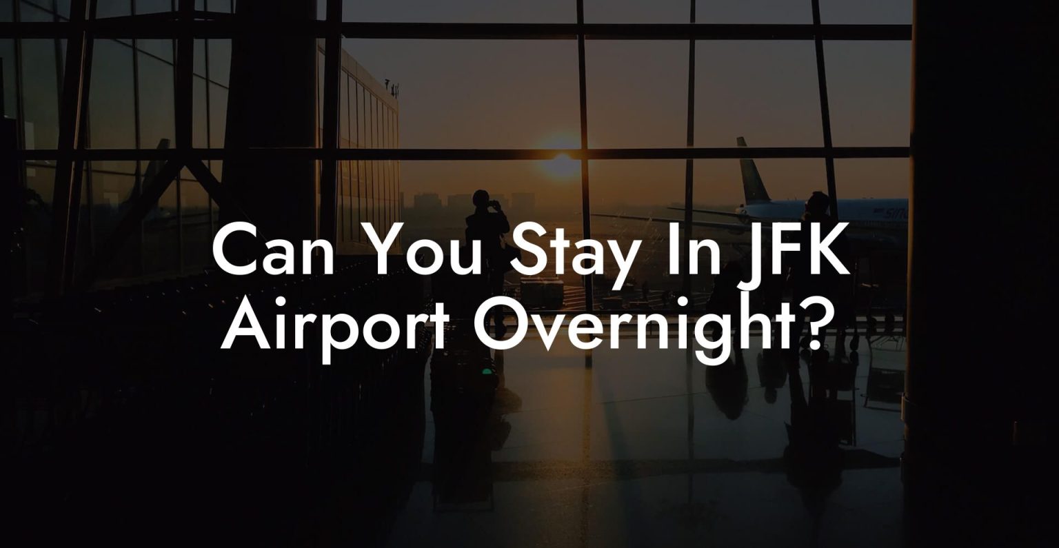 Can You Stay In JFK Airport Overnight? Airports Sleeping Pods