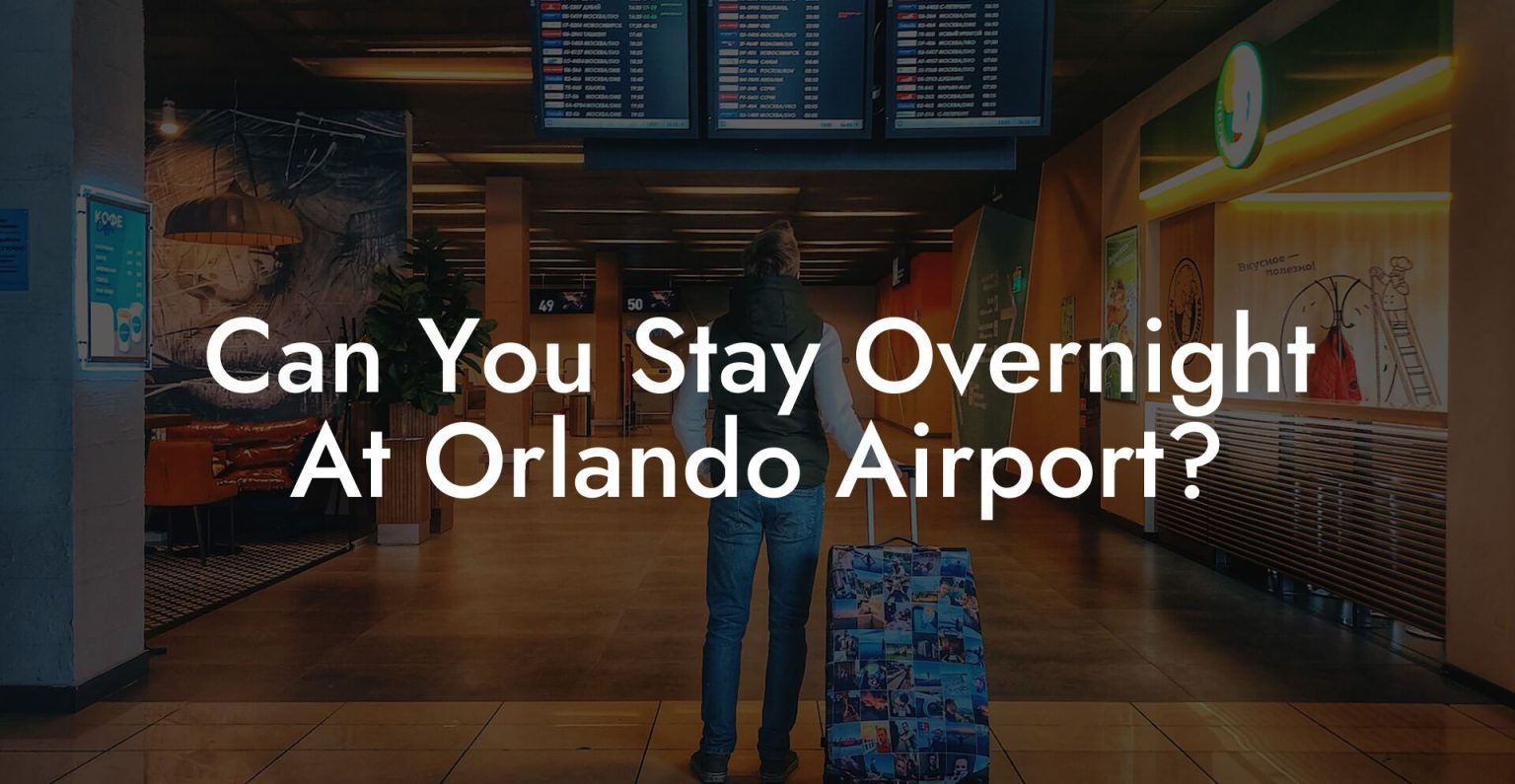 Can You Stay Overnight At Orlando Airport? Airports Sleeping Pods