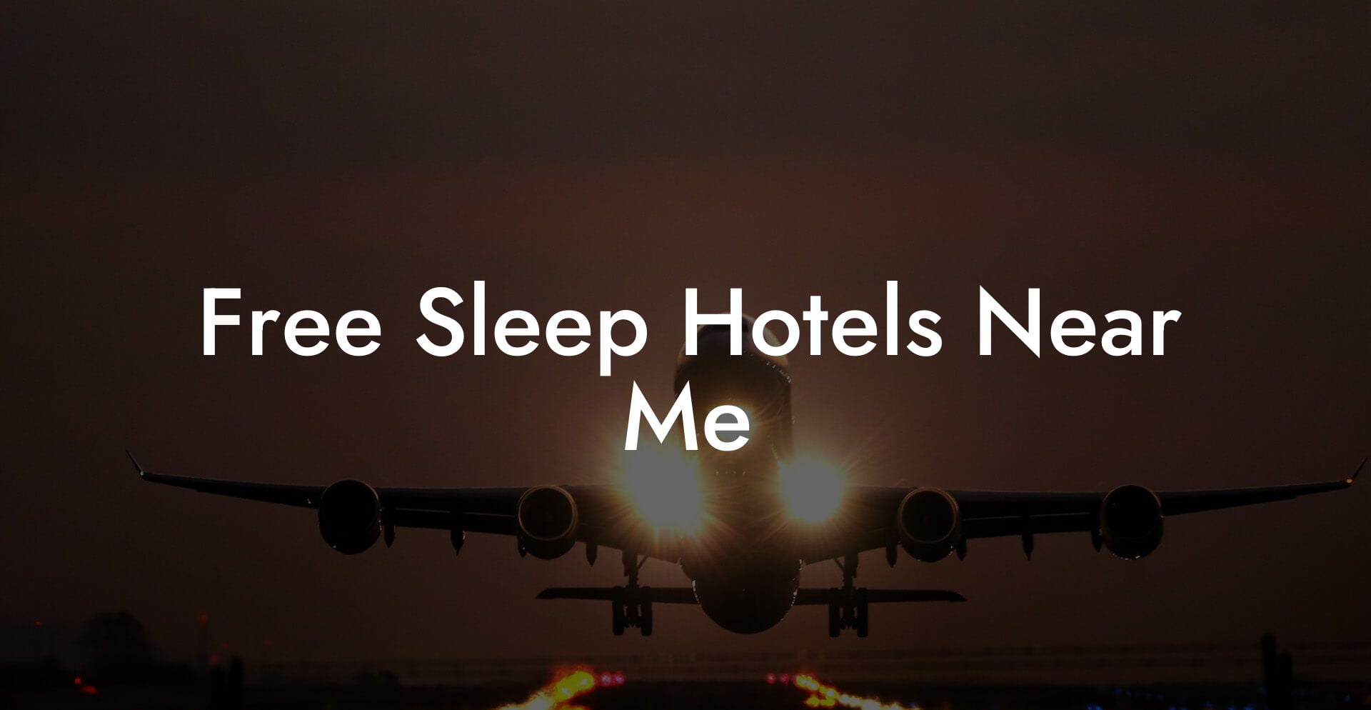 Free Sleep Hotels Near Me