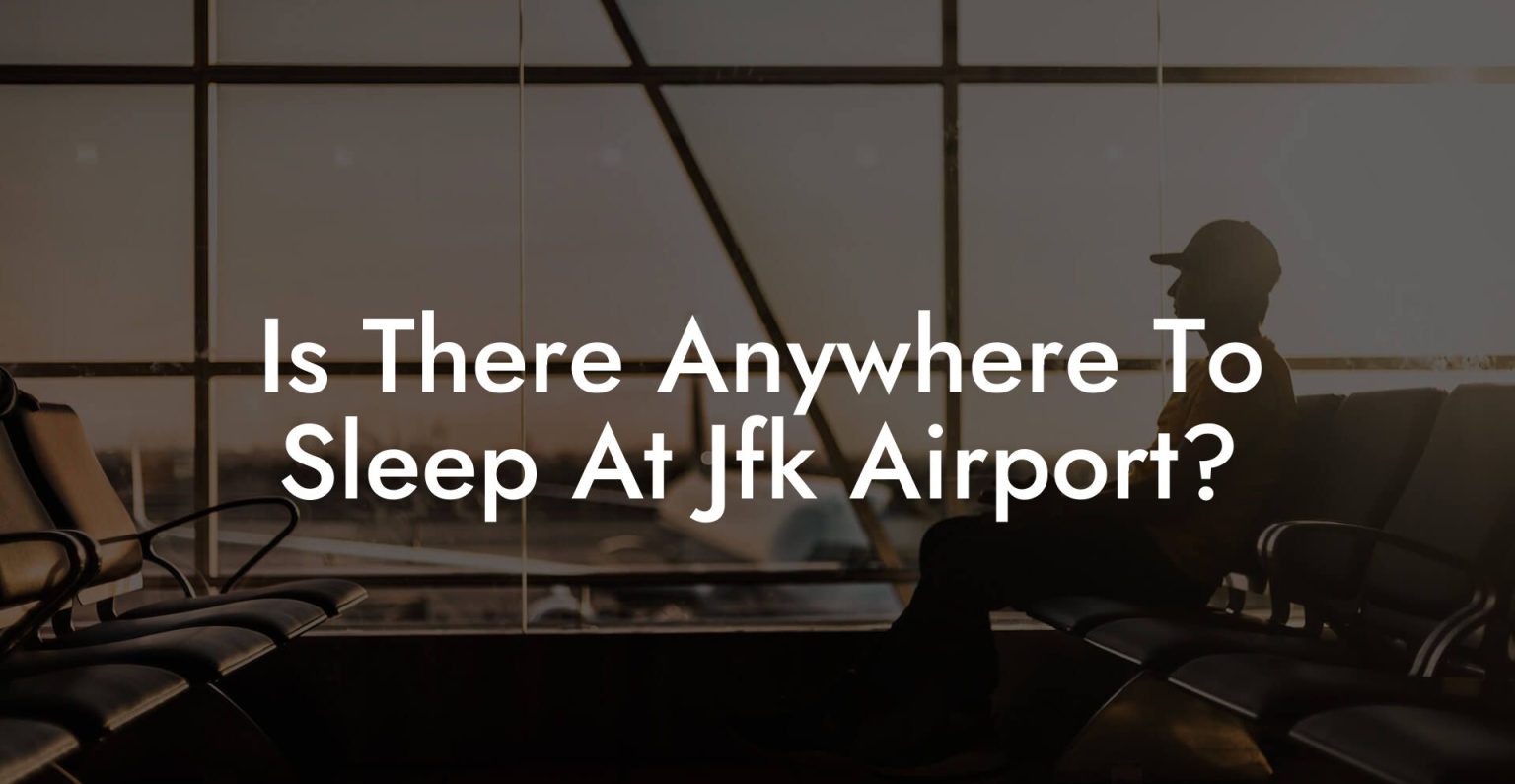 Is There Anywhere To Sleep At Jfk Airport? Airports Sleeping Pods