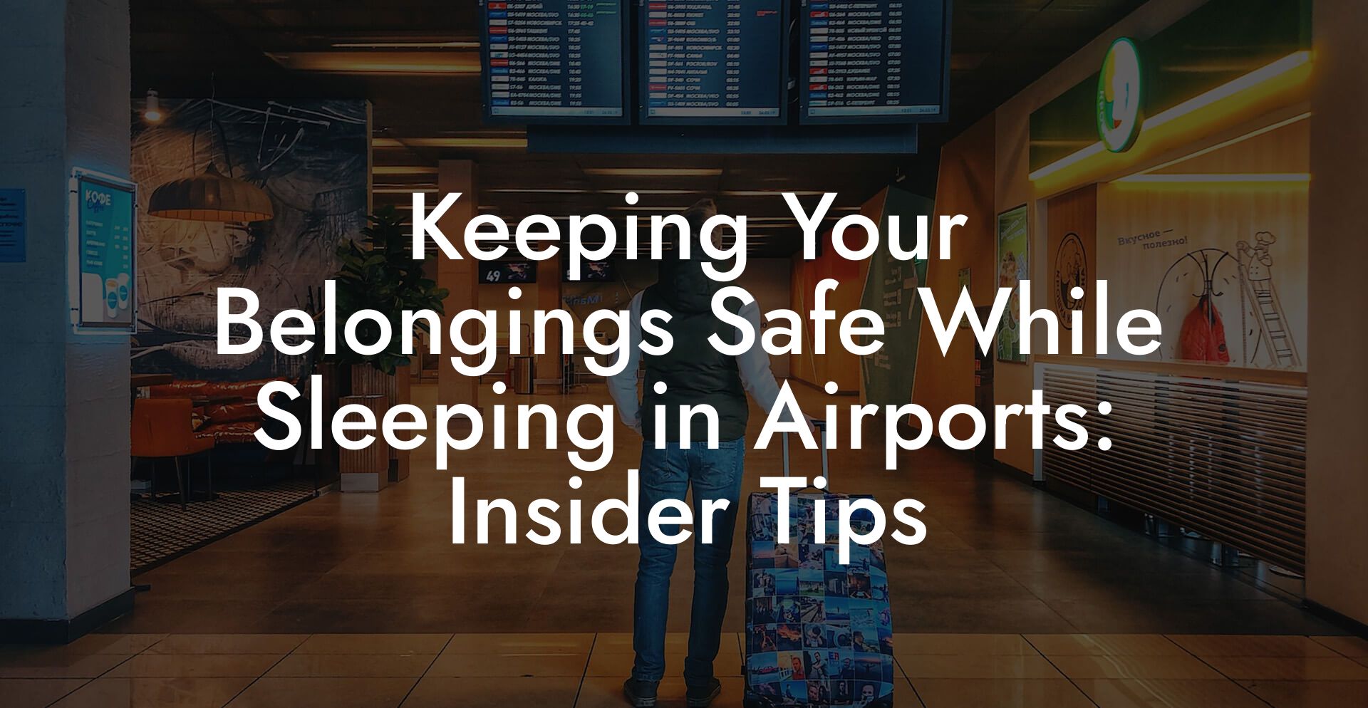 Keeping Your Belongings Safe While Sleeping in Airports: Insider Tips