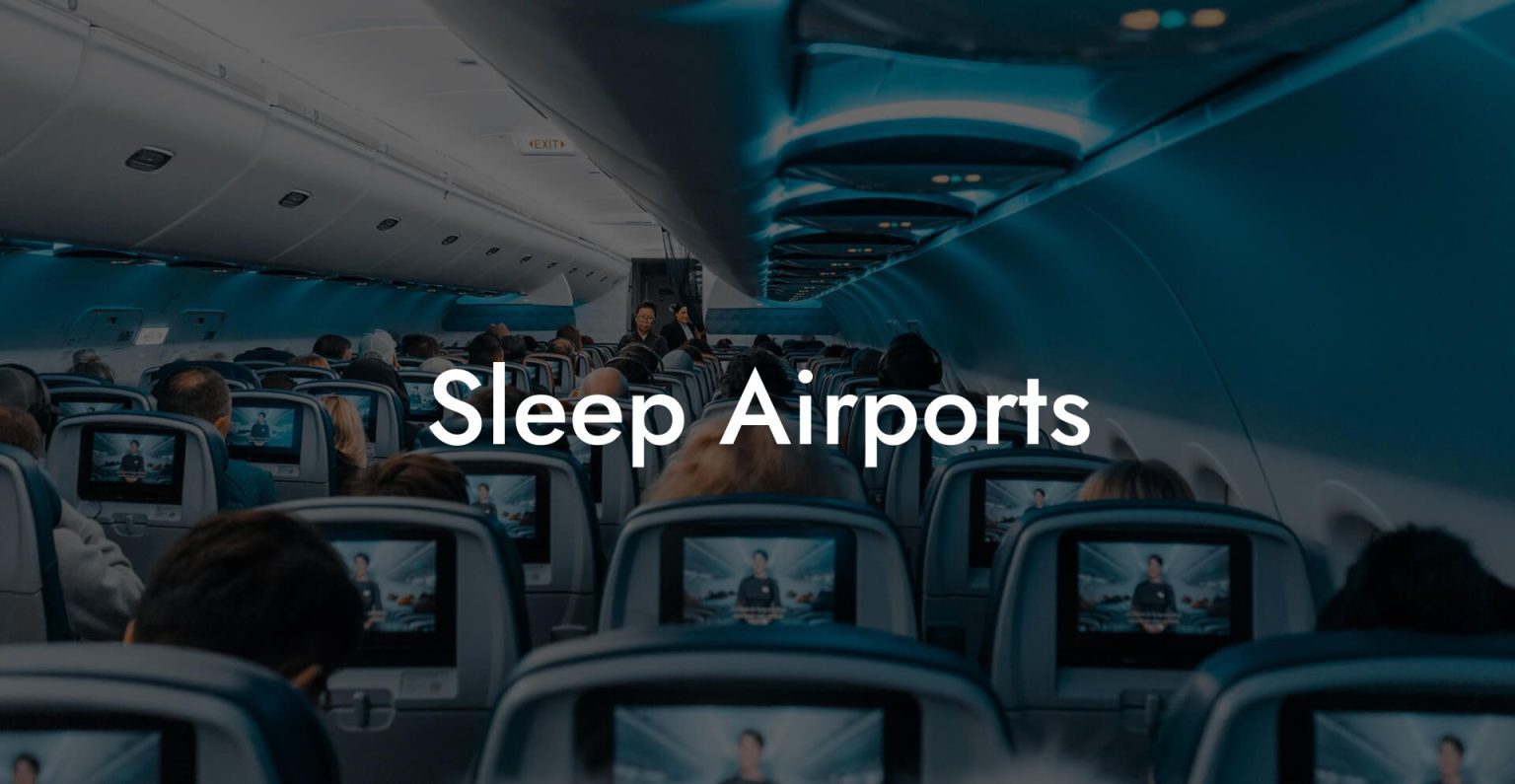 Sleep Airports Airports Sleeping Pods