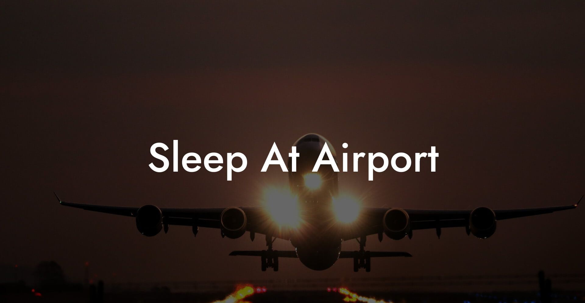 Sleep At Airport