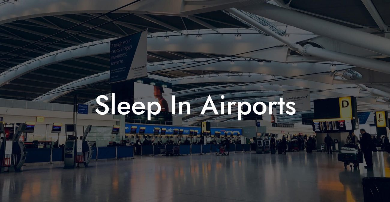 Sleep In Airports - Airports Sleeping Pods