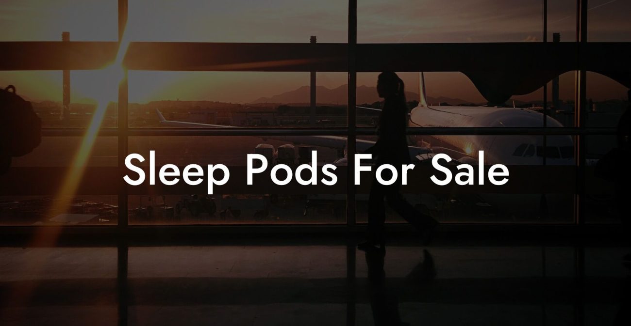 Sleep Pods For Sale