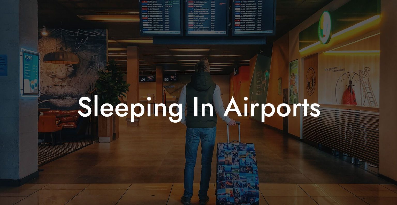 Sleeping In Airports - Airports Sleeping Pods