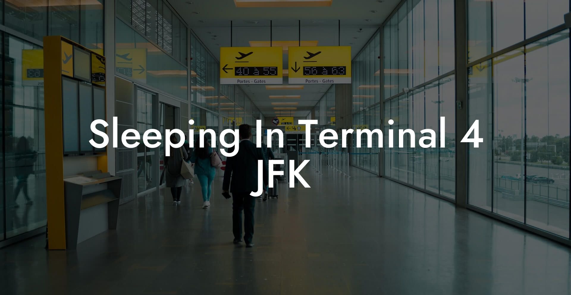 Sleeping In Terminal 4 JFK