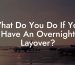 What Do You Do If You Have An Overnight Layover?
